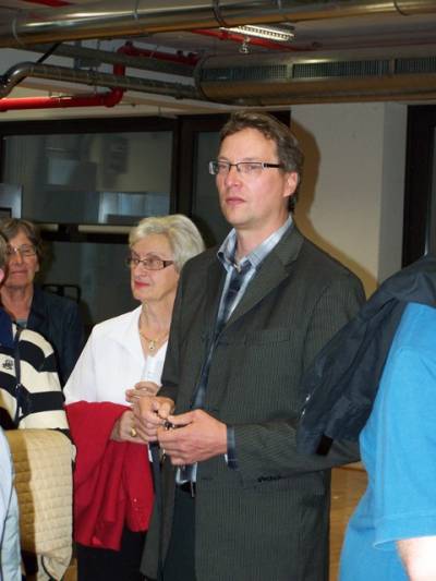 Fhrte durch das sechsgeschige Gebude: Dipl.-Ing. Klaus Herrmann, Technischer Leiter.